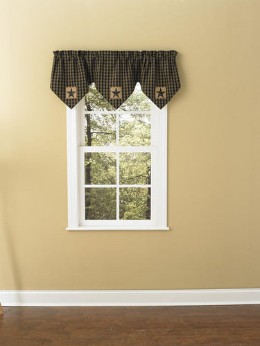 Sturbridge Patch Valance - Triple Point Black Park Designs - The Fox Decor